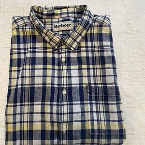 Barbour linen mix 2 S/S Summer USA L Reg fit